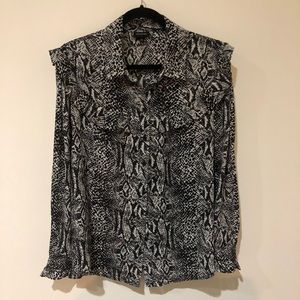 SNAKE PRINT BLOUSE